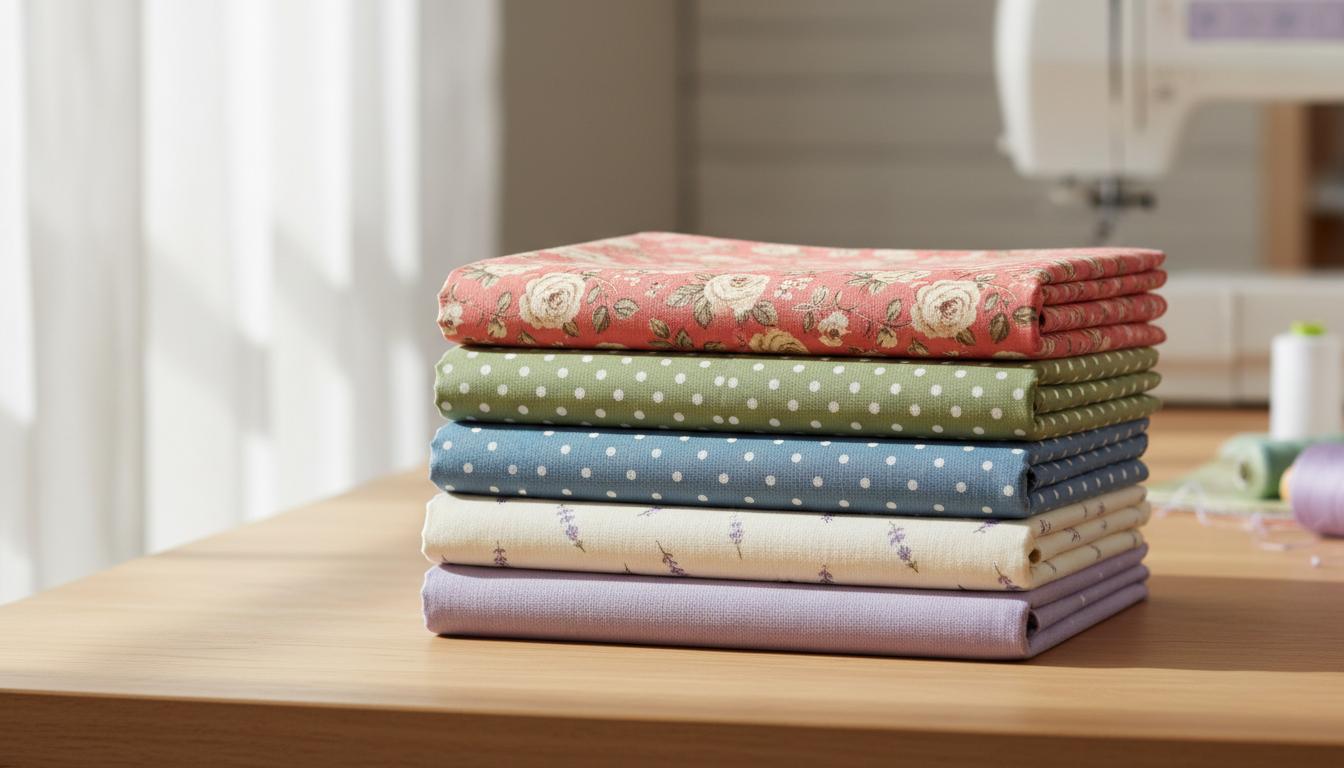 Cotton fabric bundles and fat quarters
